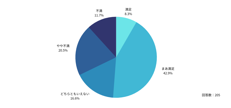 年収への満足度